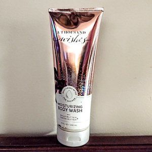 Bath & Body Works ~ A THOUSAND WISHES ~ Moist. Body Wash (Shea/Cocoa) 10 Oz FULL